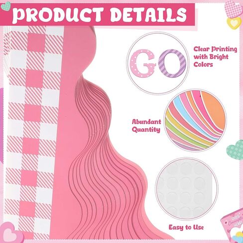 Valentine's Day Bulletin Board Decorations Set Spread Love God Valentine Day Decorations for Classroom Pink Red Heart Cutouts Bulletin Borders Valentines Party Wall Door Office (God) in Saudi Arabia