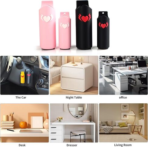 Stick Holder for Car - Upright LipBalm: Cute Holding with Strong Back Adhesive for Automotive Interior Accessories for Women Desk Nightstand Dresser Bedside Table Car Decor - Pack of 4 in Saudi Arabia