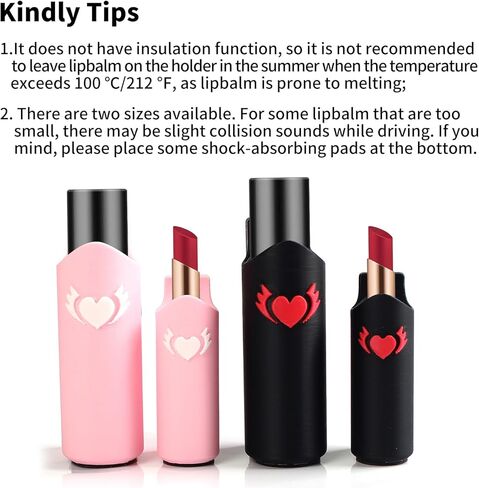 Stick Holder for Car - Upright LipBalm: Cute Holding with Strong Back Adhesive for Automotive Interior Accessories for Women Desk Nightstand Dresser Bedside Table Car Decor - Pack of 4 in Saudi Arabia