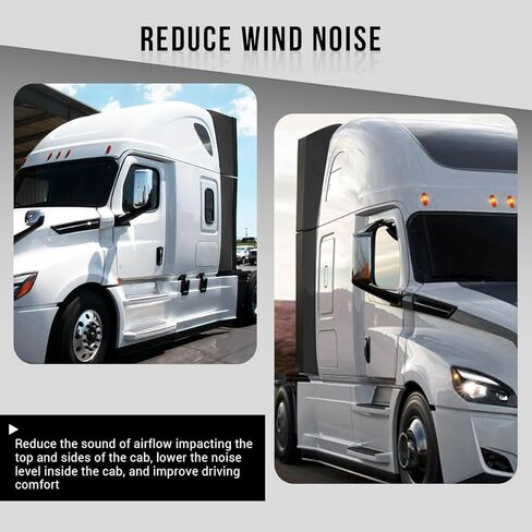 مجموعة كاملة من الجزء العلوي الأيسر باللون الأسود بما في ذلك المفصلة المتوافقة مع Freightliner Cascadia 2018+ in Saudi Arabia