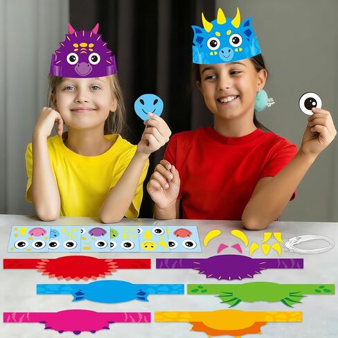 24 مجموعة من عصابات رأس عيد الميلاد من Qyeahkj، مجموعات حرفية لعيد الميلاد الرنة DIY مصنوعات التاج الورقية للأطفال في فصل الشتاء، عيون الرنة، ملصقات الأنف والقرن، أنشطة الفصل الدراسي المنزلية، هدايا الشتاء للحفلات in Kuwait