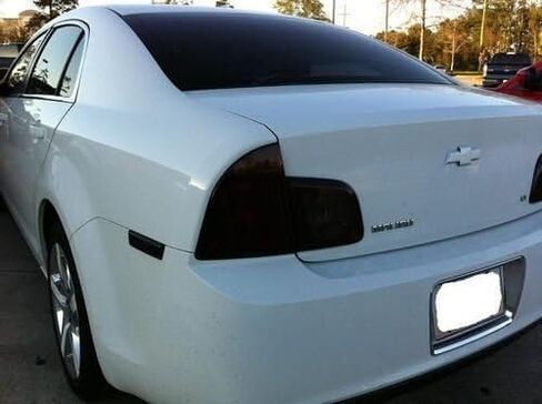 Precut Vinyl Tint Cover for 2008-2012 Chevrolet Malibu Taillights (20% Dark Smoke) in Saudi Arabia