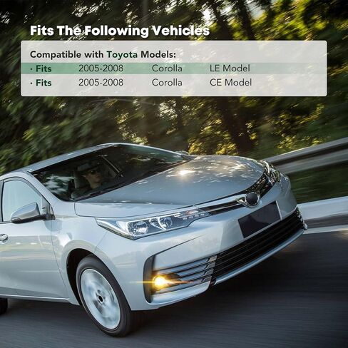 YHTAUTO Fog Light Cover Fits Toyota Corolla 2005-2008 LE CE Front Bumper Fog Light Cover Trim Right Passenger Side in Saudi Arabia