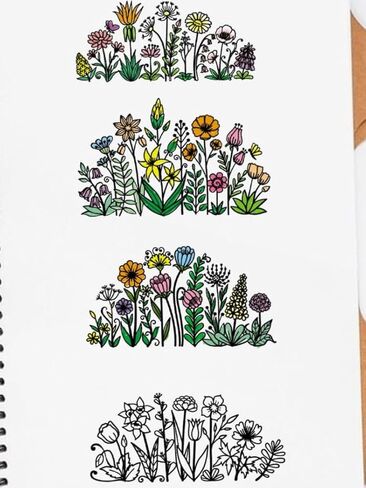 Flower Background Clear Stamps for Card Making, Spring Flower Clear Rubber Stamps Blooming Silicone Reusable Stamp for DIY Scrapbooking Paper Craft Album Decoration in Saudi Arabia