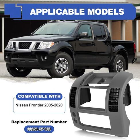 لوحة تحكم مركزية متوافقة مع Nissan Frontier 2005-2020، غطاء بديل للوحة وحدة التحكم المركزية رقم الجزء 68259-ZP16D 68259 ZP16D 68259ZP16D، Gary - ضمان لمدة 3 سنوات in Kuwait