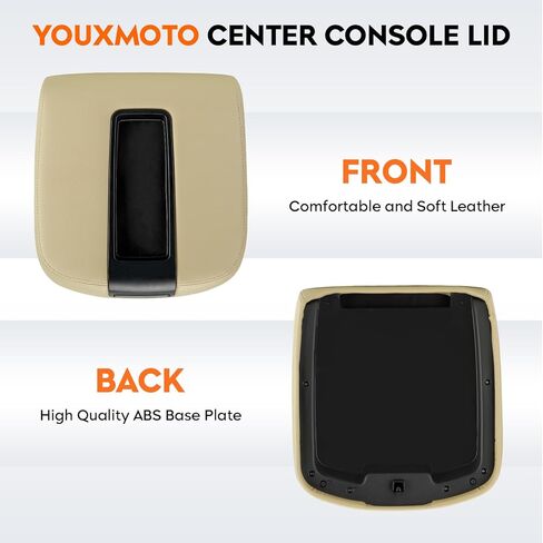 Youxmoto Center Console Lid 2007-2014 Fit for Chevy Silverado 1500 2500 3500/Suburban/Avalanche, Armrest Cover Fit for GMC Sierra 2008 2009 2010 2011 2012 2013, Only fits Full Central Floor Consoles in Saudi Arabia
