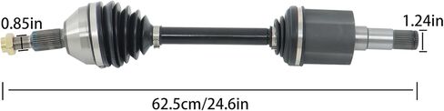 Front Left CV Axle Assembly Replacement for Town and Country 2008-2016 Grand Caravan 2008-2020 C/V 2012-2015 Routan 2009-2011 Replacement for 66-3553 4880213AC in Saudi Arabia