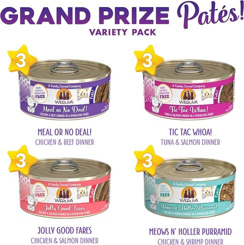 Weruva Wet Cat Food, Press Your Dinner with Chicken Pate, 10oz Can, Pack of 12 in Saudi Arabia