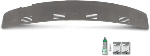 G-PLUS TPE Dash Defrost Vent Cover Cap Compatible with Dodge Ram 1500 2002-2005/ Ram 2500 3500 2003-2005 Upper Dashboard Panel Grey in Saudi Arabia