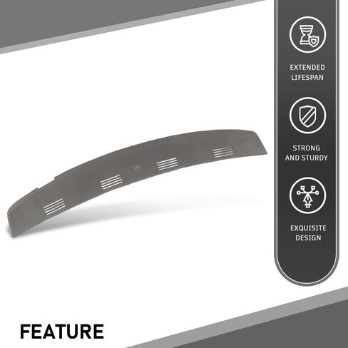 G-PLUS TPE Dash Defrost Vent Cover Cap Compatible with Dodge Ram 1500 2002-2005/ Ram 2500 3500 2003-2005 Upper Dashboard Panel Grey in Saudi Arabia