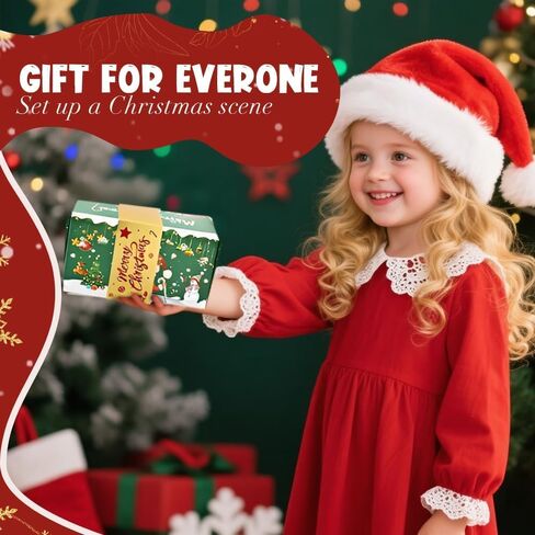 16Pcs surprise gift box set, 2025 Christmas surprise gift box, foldable and expandable, perfect for storing cash or gifts; Great for anniversary and Christmas gifts (Green) in Saudi Arabia