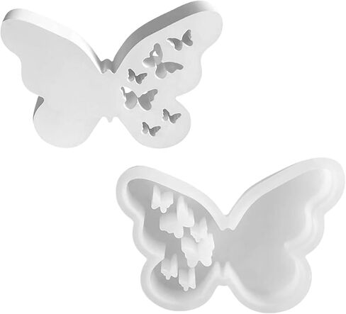 Gypsum Butterfly Mold for Casting, Large Silicone Mold for Fondant, Cake Decor, Epoxy Resin, Decorative in Saudi Arabia