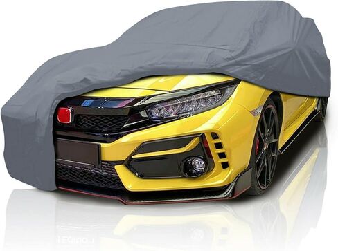 غطاء سيارة من سلسلة DaShield Ultimum لسيارة Honda Civic Hatchback Type R 2015-2025 حماية من جميع الأحوال الجوية شبه مخصصة تغطية كاملة للغبار والشمس والثلج والمطر وحماية البرد في الأماكن المغلقة والخارجية in Saudi Arabia
