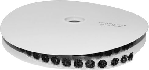 FindTape HL74-C/BLK07550L HL74-C حلقة جانبية مدعومة بمادة لاصقة فقط العملات المعدنية/النقاط: قطر 3/4 بوصة، أسود in Kuwait