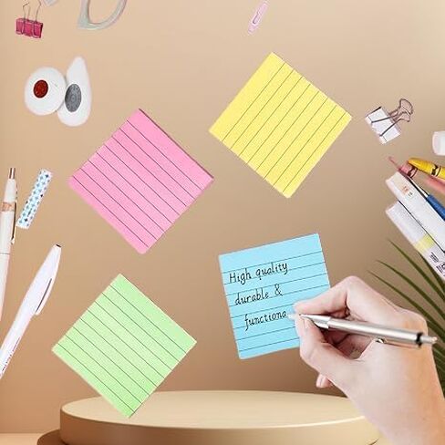 Colorful Sticky Notes Set - 100 Sheets, Easy Post & Remove, Ideal for Office, Home & School Use, Available in Large & Small Sizes in Saudi Arabia