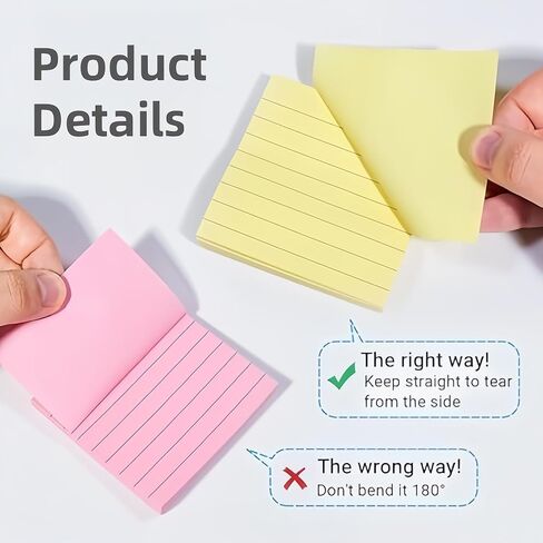 Colorful Sticky Notes Set - 100 Sheets, Easy Post & Remove, Ideal for Office, Home & School Use, Available in Large & Small Sizes in Saudi Arabia