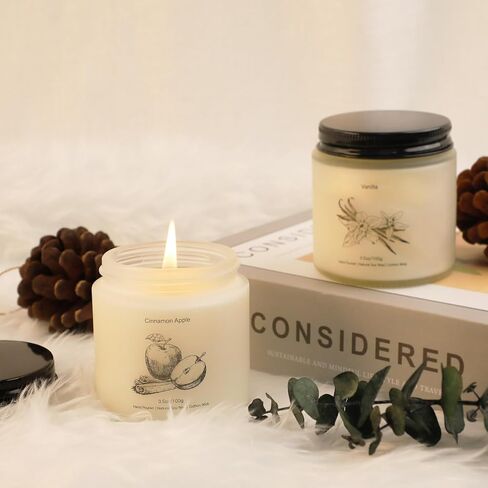 مجموعة 8 شموع معطرة للمنزل، مجموعة هدايا شموع عطرية للنساء، مجموعة شموع شمع الصويا الطبيعية، مثالية لديكور المنزل وأعياد الميلاد، وعيد الحب، وعيد الشكر، وهدايا عيد الميلاد in Saudi Arabia