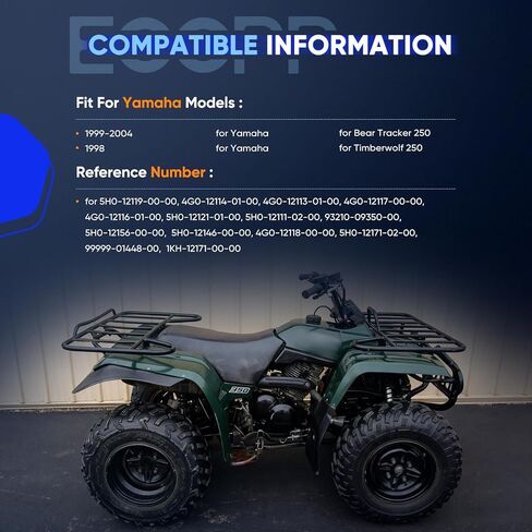 ECCPP رأس الأسطوانة لـ 1999-2004 لـ Yamaha لـ Bear Tracker 250 1998-1998 لـ Yamaha لـ Timberwolf 250 لـ اسطوانة المكبس طوقا طقم النهاية العلوية 5H0-12119-00-00 4G0-12114-01-00 in Saudi Arabia