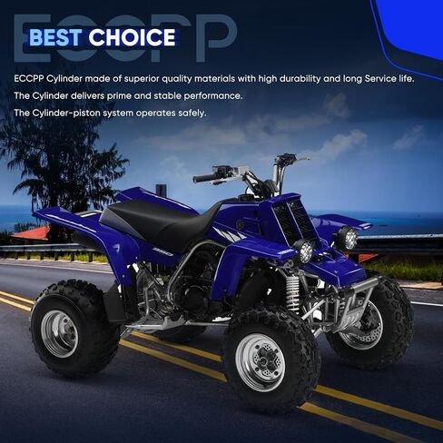ECCPP رأس الأسطوانة لـ 1999-2004 لـ Yamaha لـ Bear Tracker 250 1998-1998 لـ Yamaha لـ Timberwolf 250 لـ اسطوانة المكبس طوقا طقم النهاية العلوية 5H0-12119-00-00 4G0-12114-01-00 in Saudi Arabia