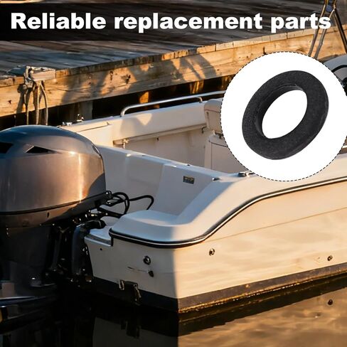 24 قطعة من أختام تصريف الزيت لعلبة التروس السفلية من أجل Yamaha 90430-08020-00 و90430-08003-00، حشوات غسالة لولبية لسدادة تصريف الوحدة السفلية لقطع غيار محركات Yamaha الخارجية (أحمر) in Kuwait