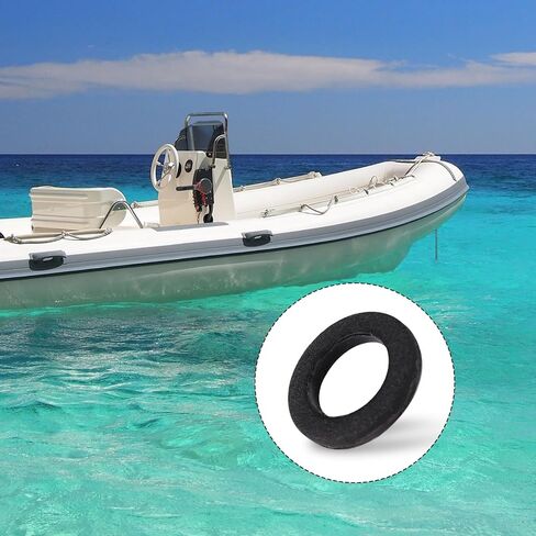24 قطعة من أختام تصريف الزيت لعلبة التروس السفلية من أجل Yamaha 90430-08020-00 و90430-08003-00، حشوات غسالة لولبية لسدادة تصريف الوحدة السفلية لقطع غيار محركات Yamaha الخارجية (أحمر) in Kuwait