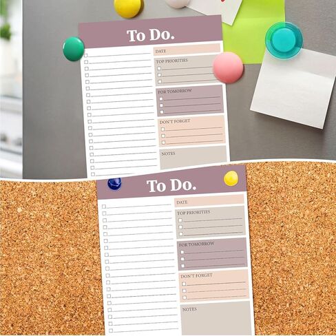 300 ورقة للقيام بقائمة المفكرة والأشياء التي يجب القيام بها، لوحة كتابة المذكرة، بطاقة المكتبة، الجدول اليومي، لوحة الملاحظات، تذكير مخطط تخطيط المكتب، قائمة الواجبات المنزلية للمهام اليومية، 6 × 8 بوصات (للفعل) in Kuwait