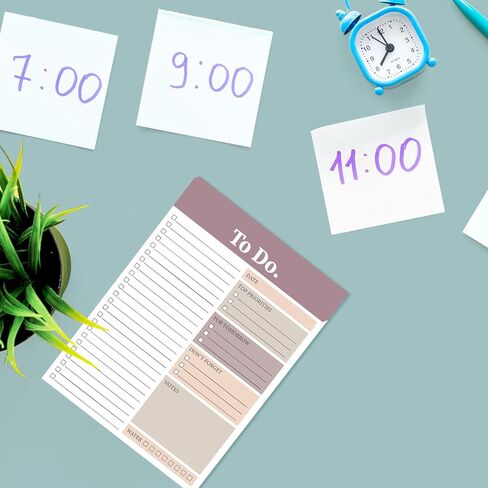 300 ورقة للقيام بقائمة المفكرة والأشياء التي يجب القيام بها، لوحة كتابة المذكرة، بطاقة المكتبة، الجدول اليومي، لوحة الملاحظات، تذكير مخطط تخطيط المكتب، قائمة الواجبات المنزلية للمهام اليومية، 6 × 8 بوصات (للفعل) in Kuwait