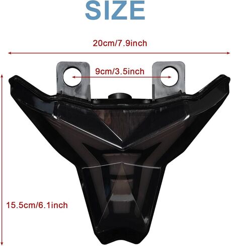 PSLER Tail Light for Ninja 400 Motorcycle LED Integrated Brake Turn Signals Light for Ninja400 Z400 2018-2024, ZX-6R 2019-2025, ZX-10R 2016-2025, Z1000 2013-2024 Black in Saudi Arabia