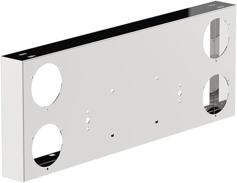 UNITED PACIFIC 21475 Tail Light Panel, Stainless Steel, Rear Center, with Four 4" Light Cutouts in Saudi Arabia