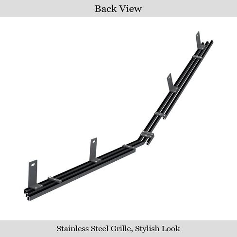 APS Compatible with Chevy Camaro 1974-1977 Lower Bumper Stainless Steel Black Horizontal Billet Front Grill Grille Insert C85251J in Saudi Arabia