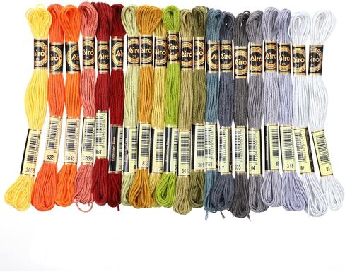 20 Skeins 174 Yards Embroidery Floss Thread, Variegated Floss 6 Strands Gradient Friendship Bracelet String Cross Stitch Threads for Jewelry Making Bracelet Stitching Craft Supply in Saudi Arabia