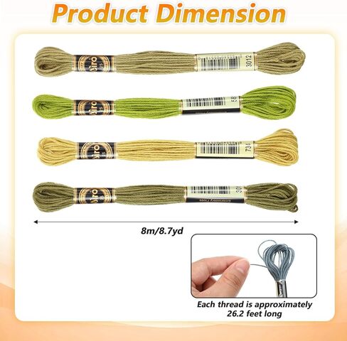 20 Skeins 174 Yards Embroidery Floss Thread, Variegated Floss 6 Strands Gradient Friendship Bracelet String Cross Stitch Threads for Jewelry Making Bracelet Stitching Craft Supply in Saudi Arabia