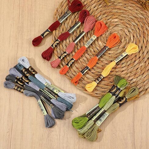 20 Skeins 174 Yards Embroidery Floss Thread, Variegated Floss 6 Strands Gradient Friendship Bracelet String Cross Stitch Threads for Jewelry Making Bracelet Stitching Craft Supply in Saudi Arabia