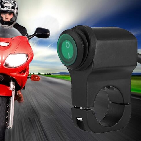Motorcycle Handlebar Switch, 12V Universal 22Mm Motorcycle Handlebar Switche Headlight Fog Light On-Off Button Switch, interruptor moto in Saudi Arabia
