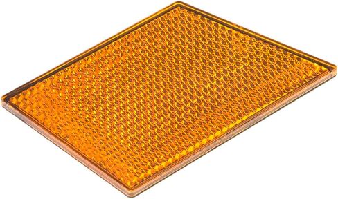 Polaris GEM Rhombus Reflector, Left, Amber, Genuine OEM Part 5451345, Qty 1 in Saudi Arabia
