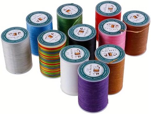 90 MetersDIY Sewing Thread Polyester Cord Waxed Leather 0.8mm Tool Hand Stitching (S036) in Saudi Arabia