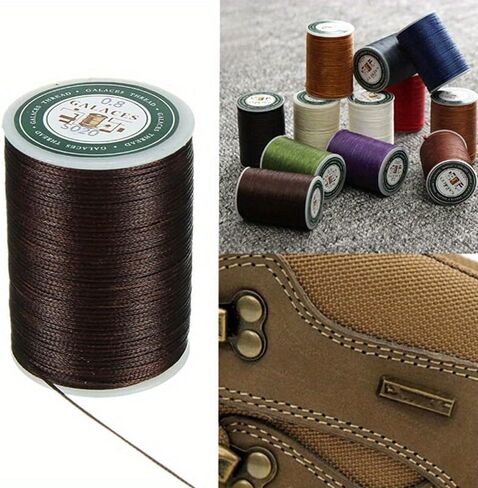 90 MetersDIY Sewing Thread Polyester Cord Waxed Leather 0.8mm Tool Hand Stitching (S036) in Saudi Arabia