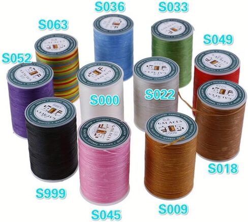 90 MetersDIY Sewing Thread Polyester Cord Waxed Leather 0.8mm Tool Hand Stitching (S036) in Saudi Arabia