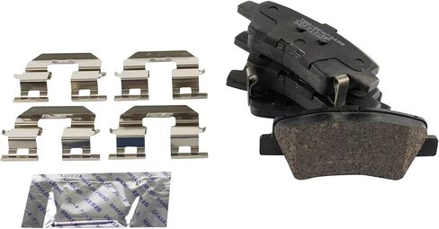 Front and Rear Brake Pad Set Ceramic Hardware Compatible with 2016-2019 Hyundai Sonata 2016-2020 Kia Optima 2017-2019 Soul 2017 Soul EV in Saudi Arabia