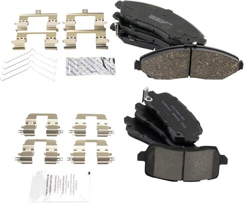 Front and Rear Brake Pad Set Ceramic Hardware Compatible with 2017-2020 Acura MDX in Saudi Arabia