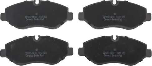 Front and Rear Brake Pad Set Ceramic Hardware Compatible with 2016-2019 Mercedes-Benz Metris in Saudi Arabia