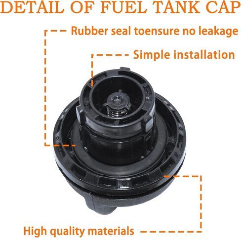 غطاء غاز 10832P مناسب لسيارة Ford Lincoln Mercury - 97-04 E150 E250 Expedition F150، 00-05 Excursion، 97-99 F250، 99-04 F250 F350 Super Duty، 98-04 Navigator، 97-10 Explorer، المزيد. يستبدل # 10832P in Kuwait