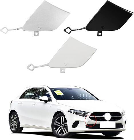 غطاء خطاف سحب المصد الأمامي مناسب لسيارة Mercedes-Benz A Class Z177 W177 A160 A170 A180 A200 A220 A250 2019 2020 2021 A1778851900 (أبيض) in Saudi Arabia