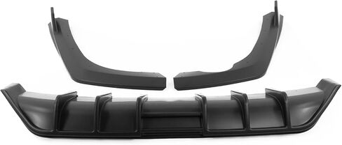IKON MOTORSPORTS, Rear Bumper Lip Compatible with 2021-2024 Kia K5 GT-Line, Gloss Black PP Rear Diffuser Lip Spoiler Splitter Bodykit in Saudi Arabia