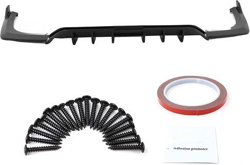 IKON MOTORSPORTS, Rear Bumper Lip Compatible with 2021-2024 Kia K5 GT-Line, Gloss Black PP Rear Diffuser Lip Spoiler Splitter Bodykit in Saudi Arabia