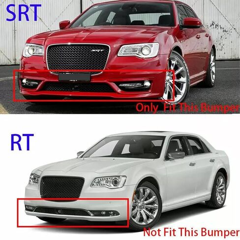Front Bumper Lip Splitter Spoiler for Chrysler 300 C S SRT 2015-2023 Gloss Black V3 Kit 3PCS in Saudi Arabia