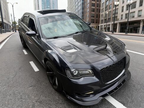 Front Bumper Lip Splitter Spoiler for Chrysler 300 C S SRT 2015-2023 Gloss Black V3 Kit 3PCS in Saudi Arabia
