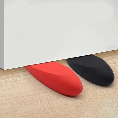 Large Door Stoppers Heavy Duty Rubber Door Stop Wedge Big Door Stopper for Bottom of Door Home Office School Door Stops Door Stopper,Door Stops,Door Stoppers for Bottom （Black） in Saudi Arabia