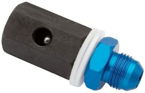 6AN Tip Over Valve | Roll-Over Vent | Internal Check Valve | Aluminum with Nylon Washers | Blue Anodized | Each in Saudi Arabia