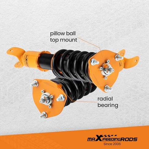 maxpeedingrods Coilovers for Mazda RX-8 2004-2011، دعامات طقم تعليق Coilovers قابل للتعديل للارتفاع، ممتص الصدمات المسبق، مجموعة خفض، ذهبي in Saudi Arabia